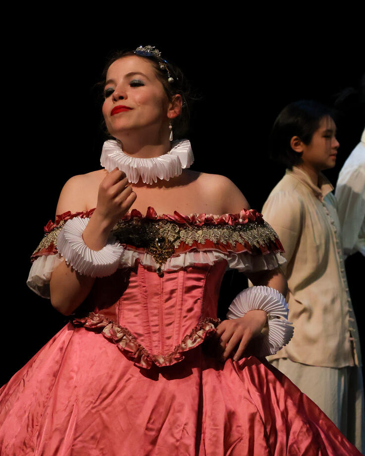 The Queen looking righteous